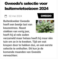 Gweedo’s selectie voor buitenwietseizoen 2024